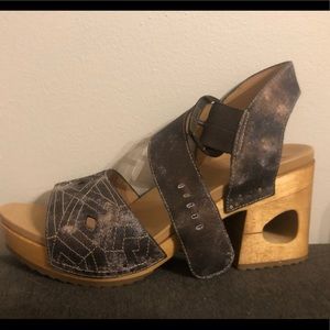 Dansko Odele Denim Metallic - Size 40